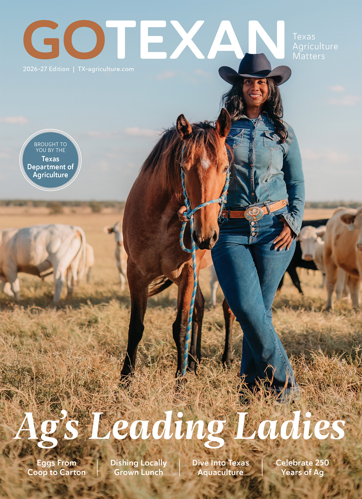 2026–27 GO TEXAN magazine cover, Ag's Leading Ladies
