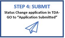 icon to show submitting application