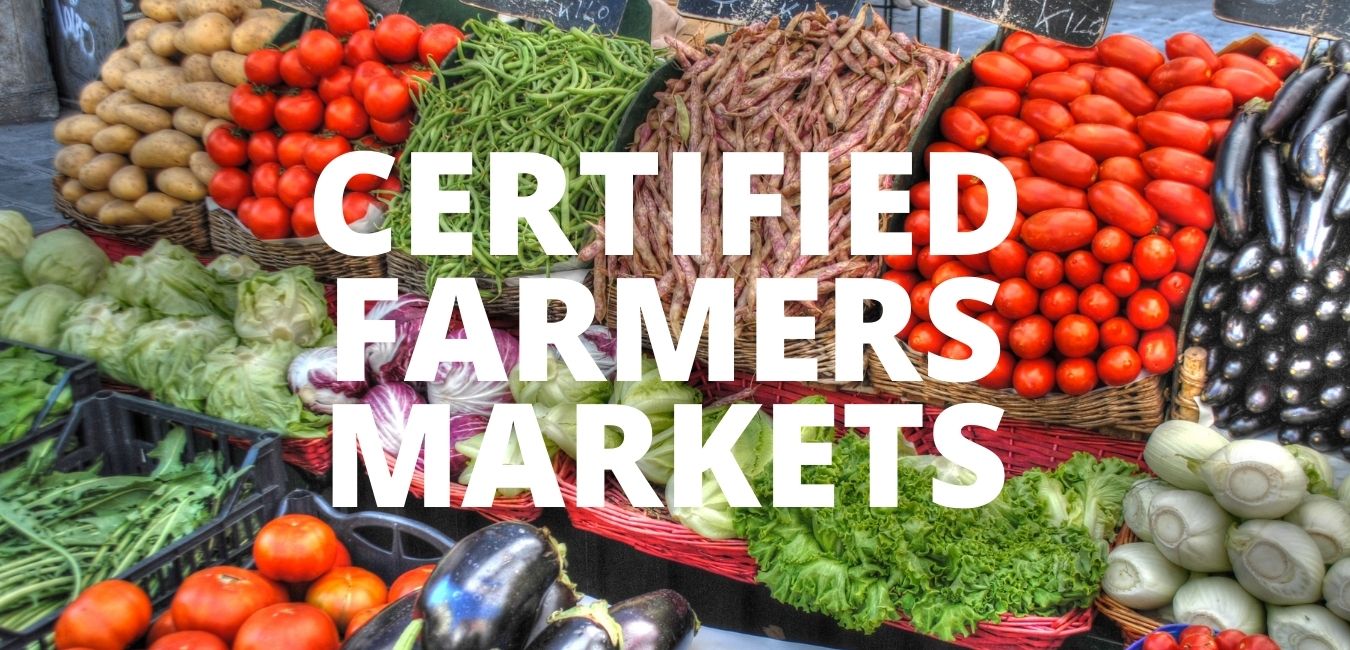 Certified Farmers market Banner click to learn more