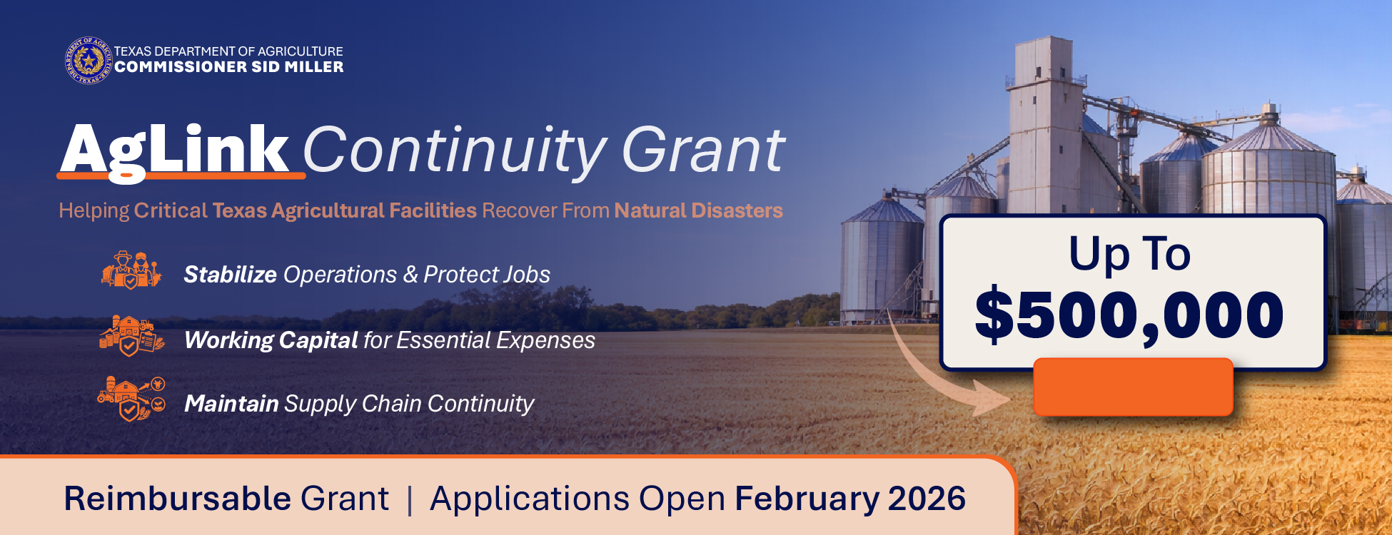 AgLink Continuity Grant